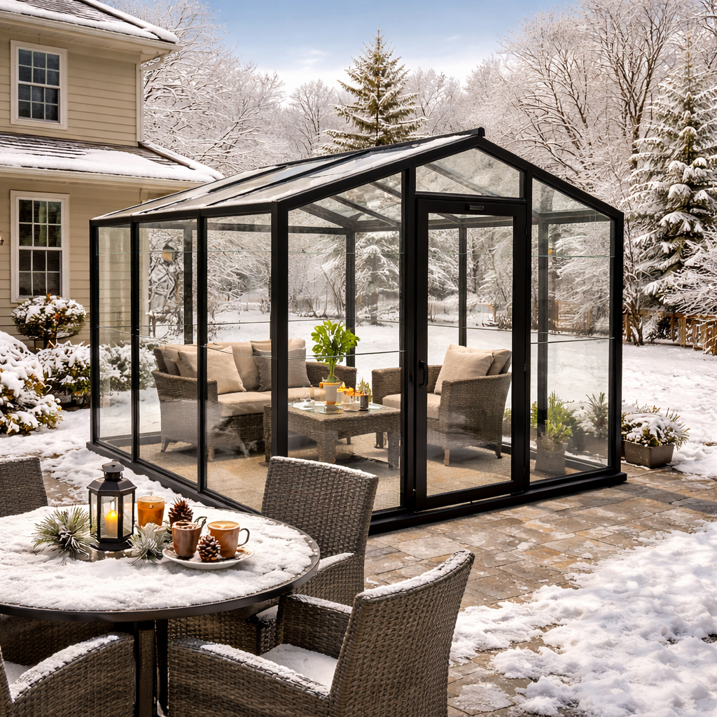 Black Glass Greenhouse Max Slow and Wind Load Specs