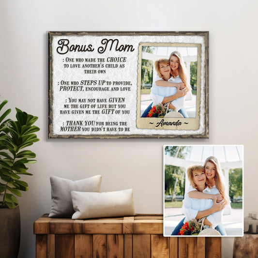 Bonus Mom Customized Sign