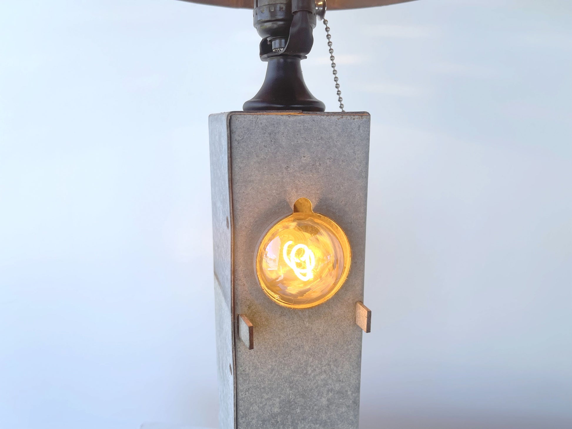 Original Antique Chicken Feeder Tall Farm Table Lamp