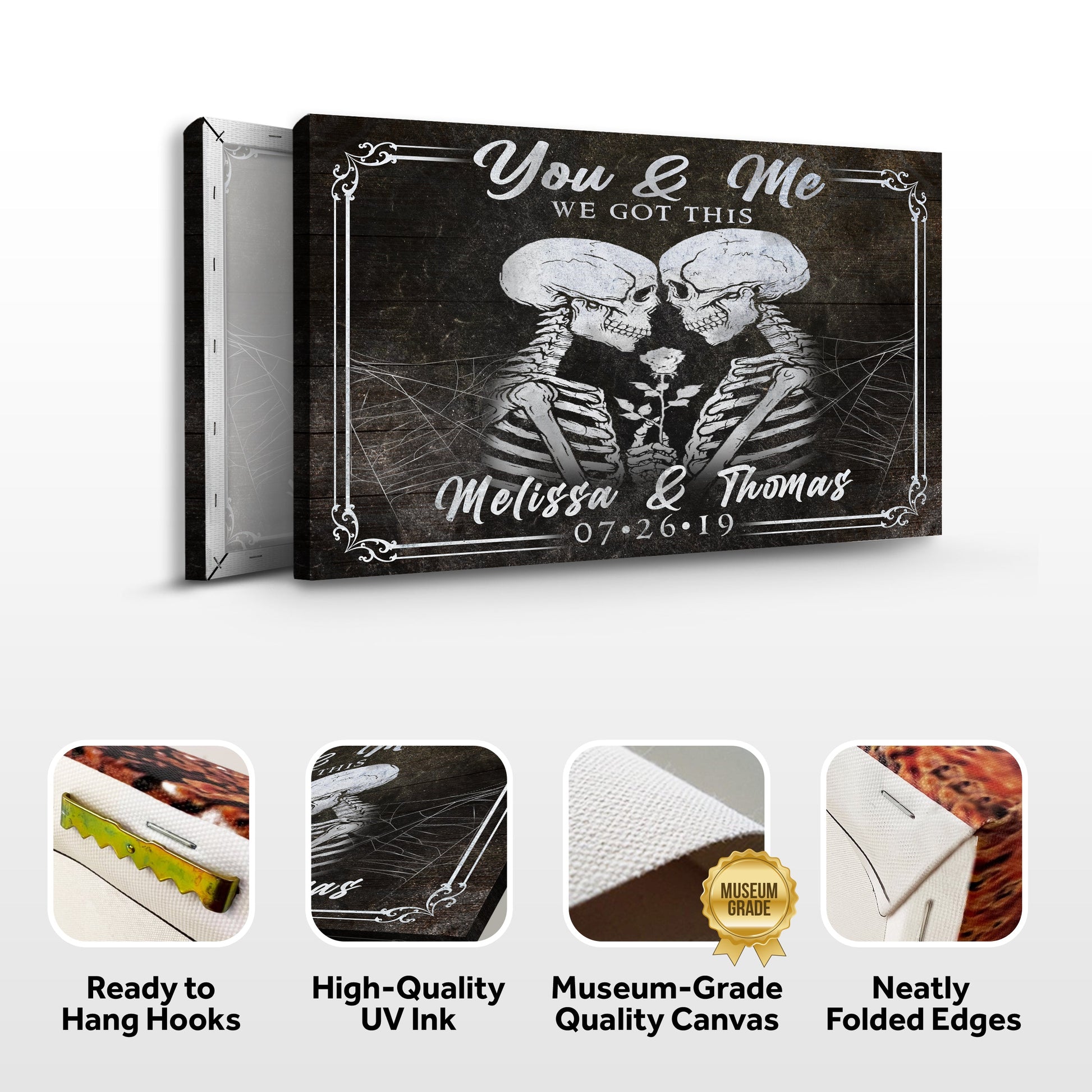 We Got This Skeleton Personalized Sign - Unique Anniversary Gift Idea