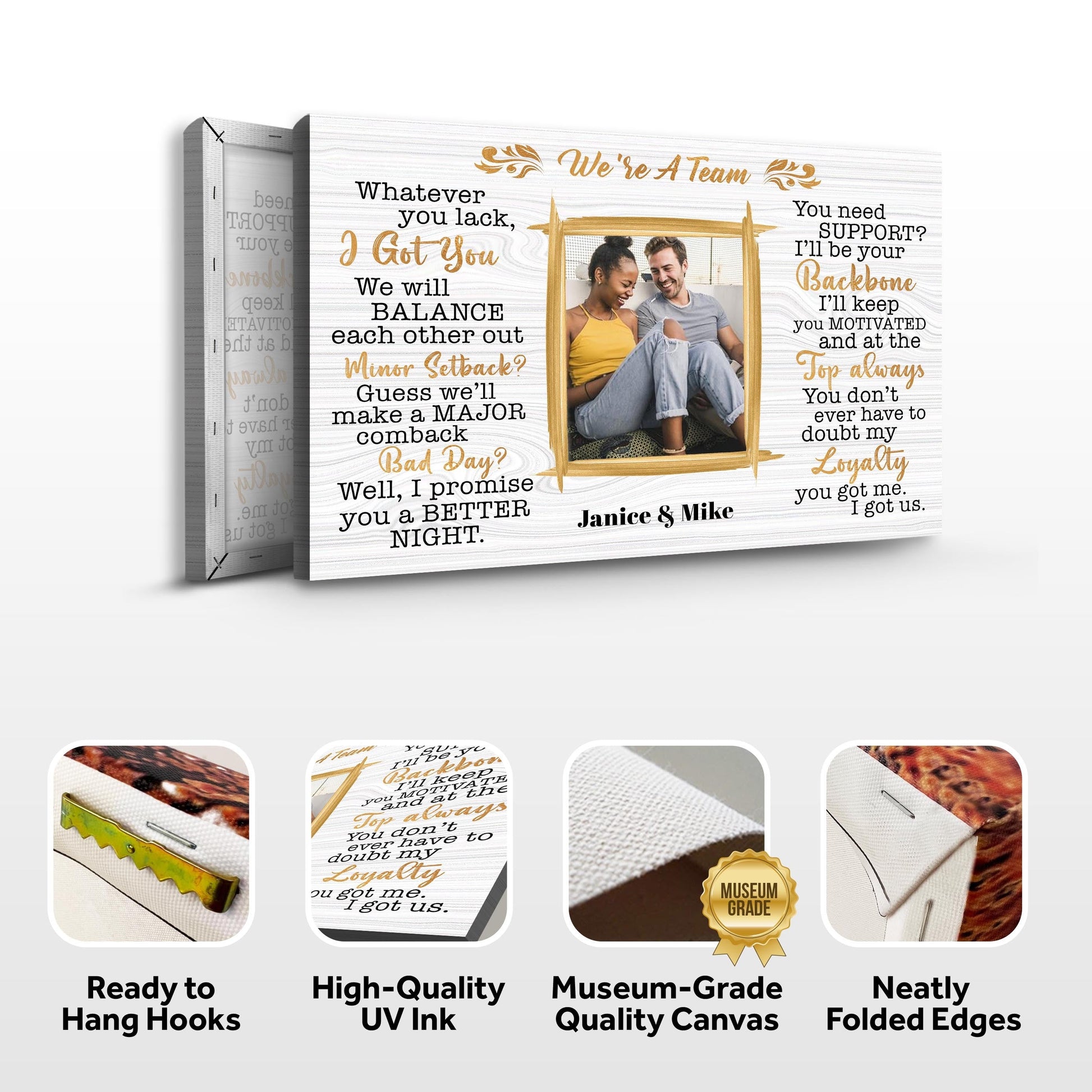 We're A Team Couple Sign IV