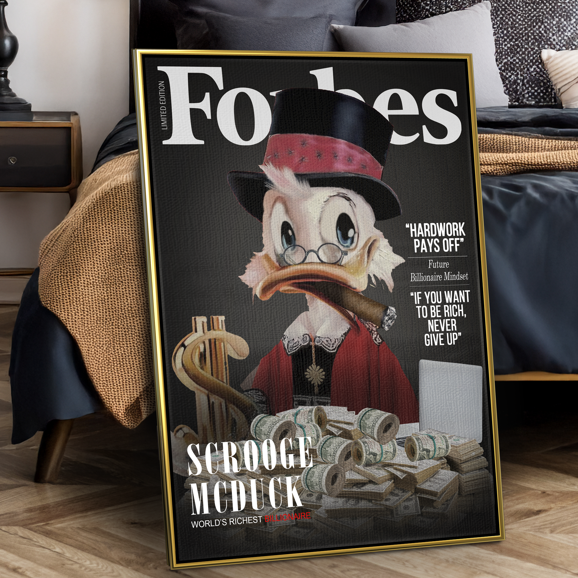 Personalized Billionaire Forbes Sign