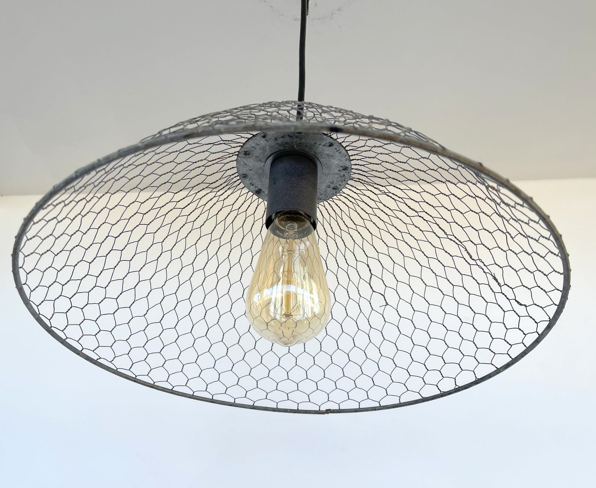 Chicken Wire Farmhouse Pendant Light