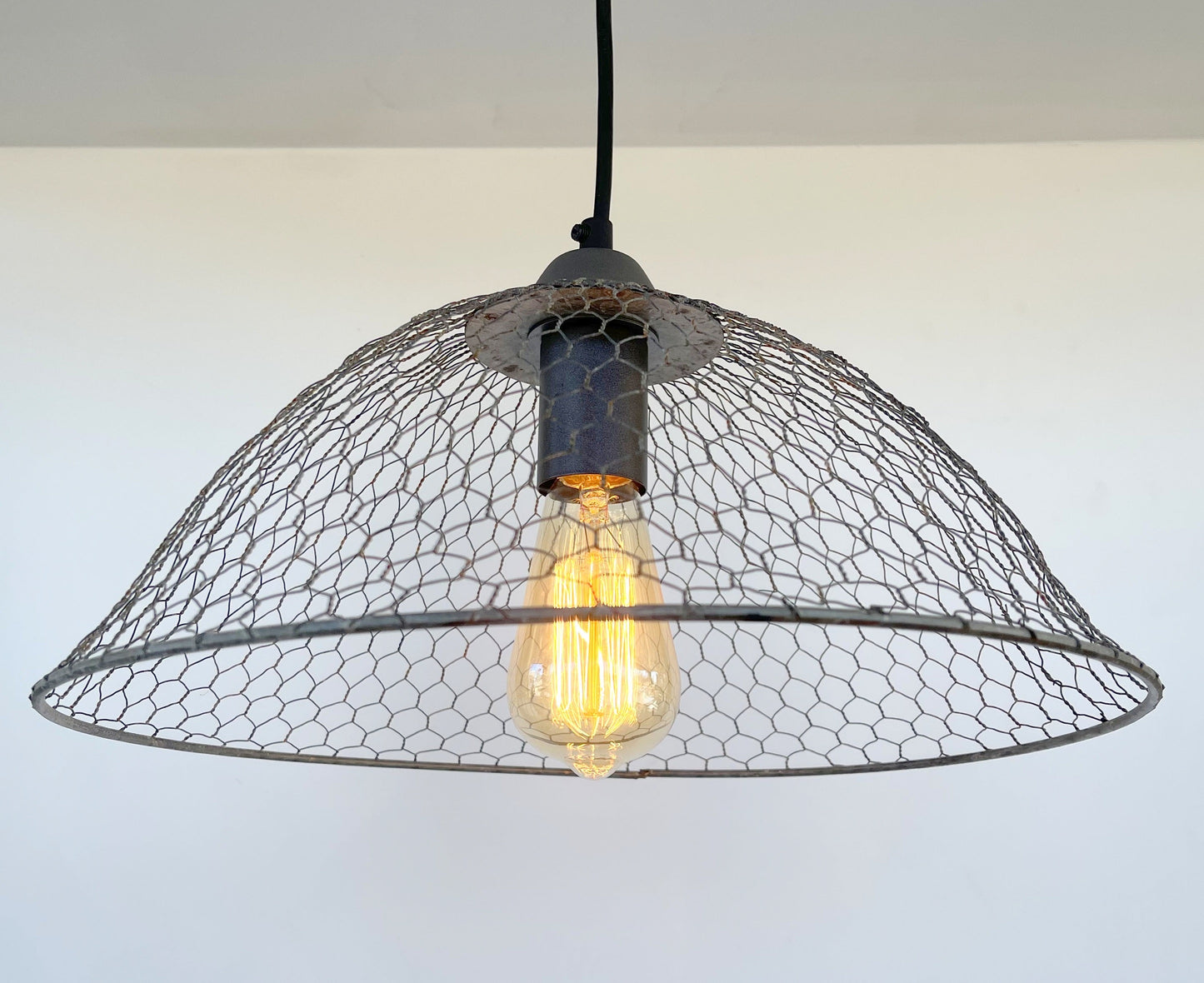 Chicken Wire Farmhouse Pendant Light