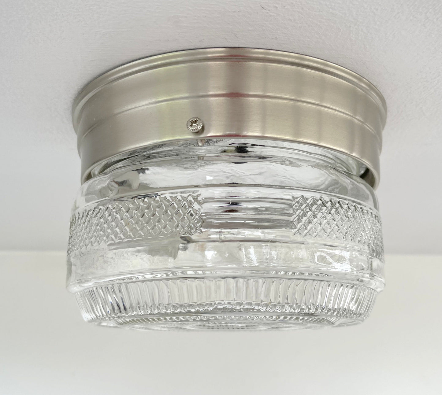 Petite RETRO 1960s CLEAR Ceiling Light