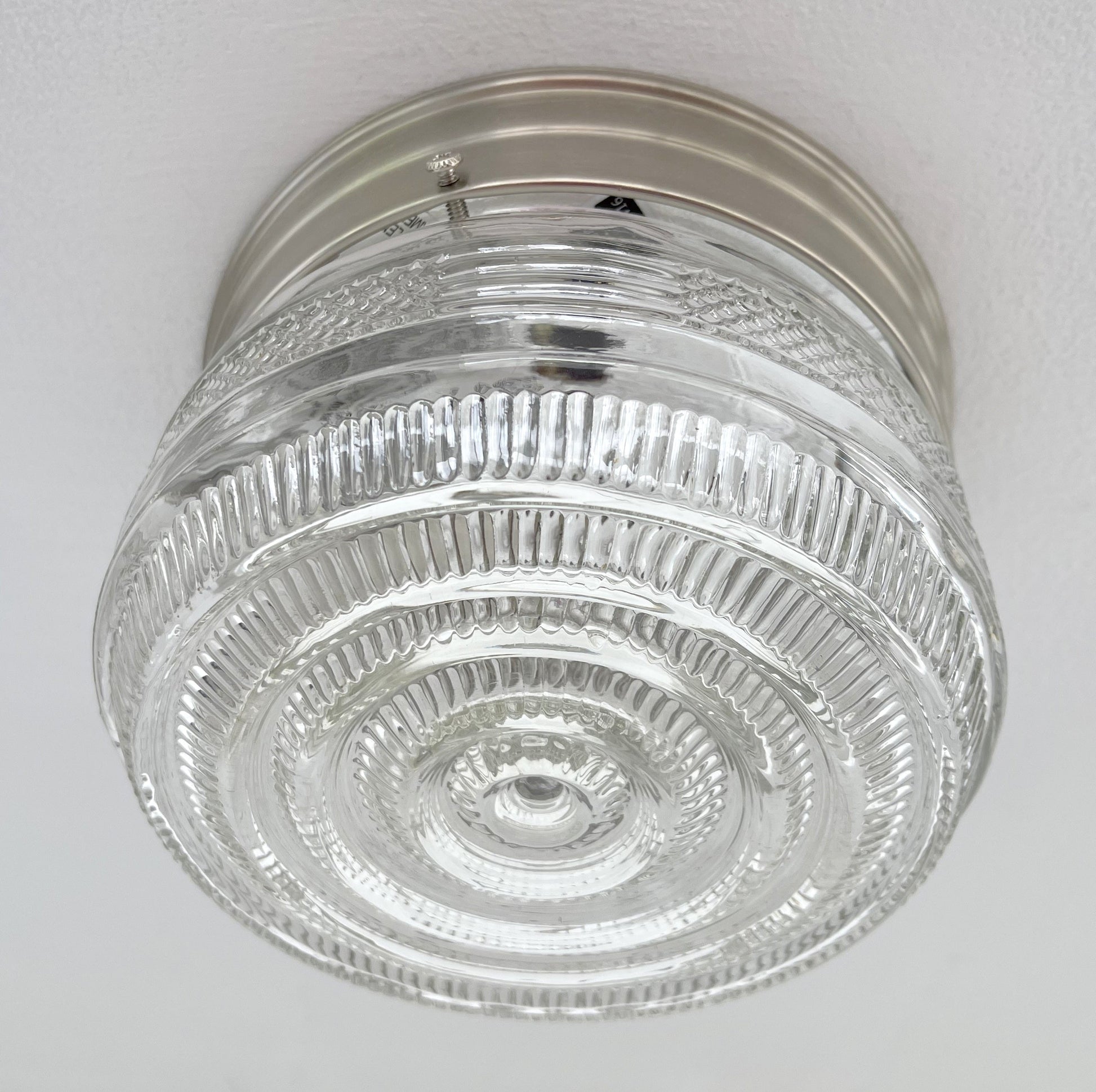 Petite RETRO 1960s CLEAR Ceiling Light