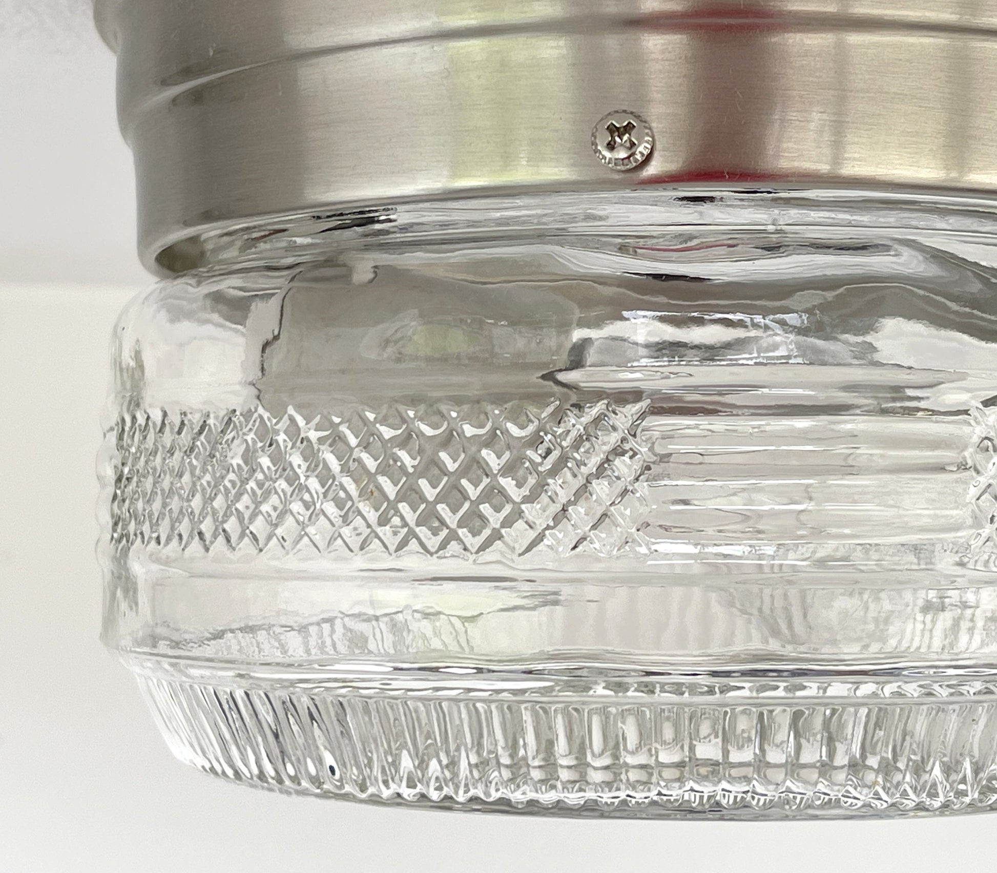 Petite RETRO 1960s CLEAR Ceiling Light