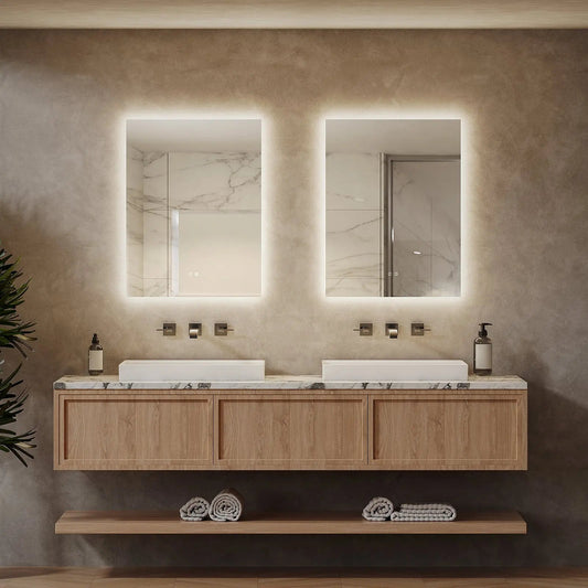 Compact Sleek Backlit LED Bathroom Mirror