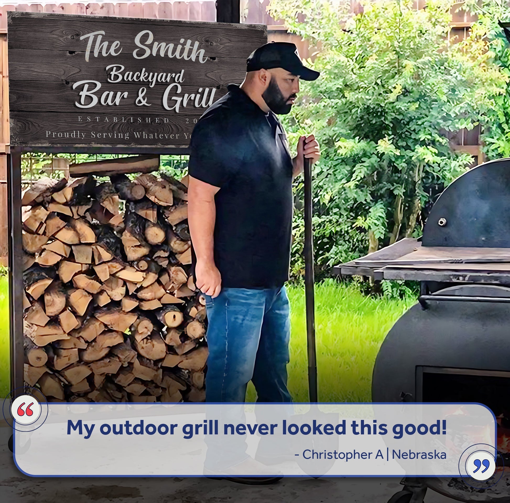 Backyard Bar & Grill Sign XV