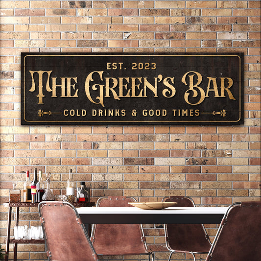 Custom Bar Sign III