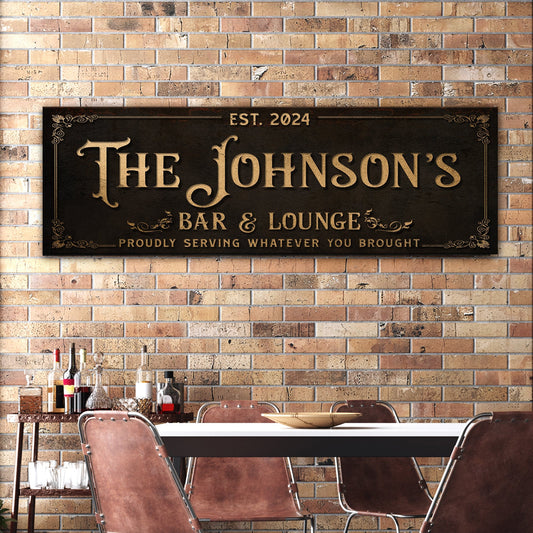 Custom Bar & Lounge Sign III