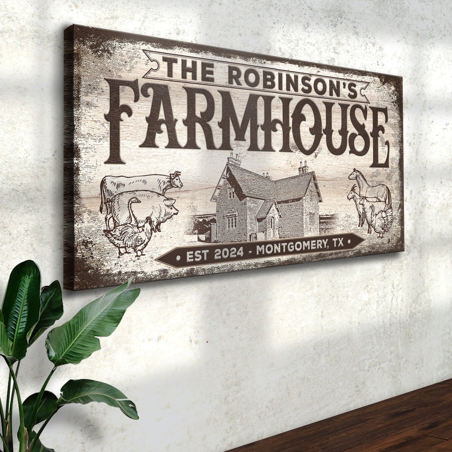 Custom Farmhouse Sign III