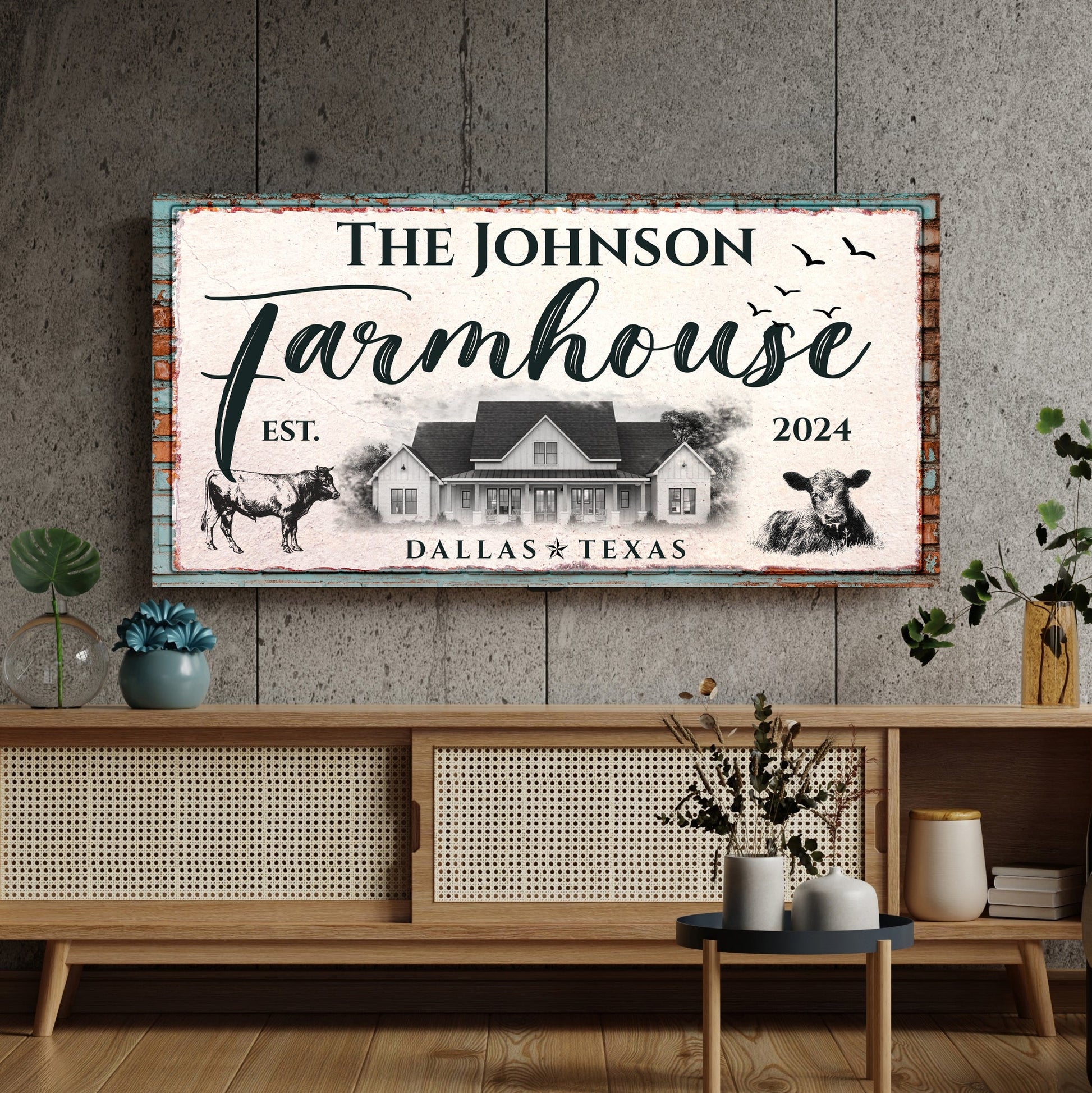 Custom Farmhouse Sign II