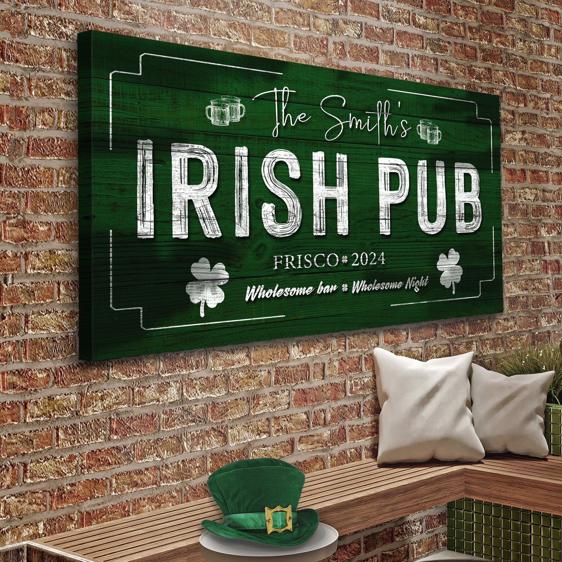 Custom Irish Pub Bar Sign