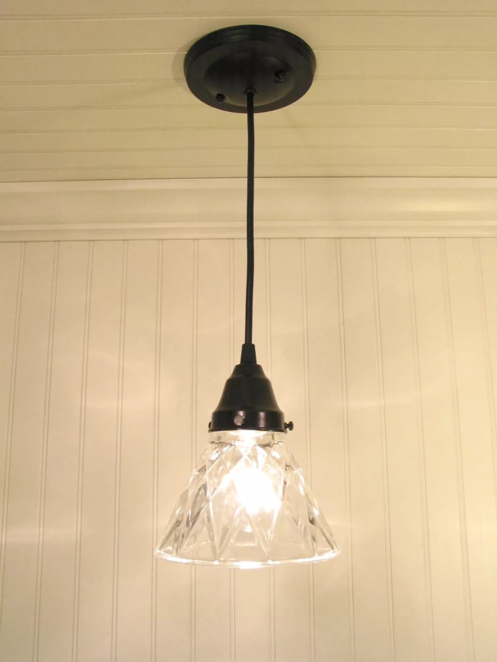 Antique Diamond Pendant Light