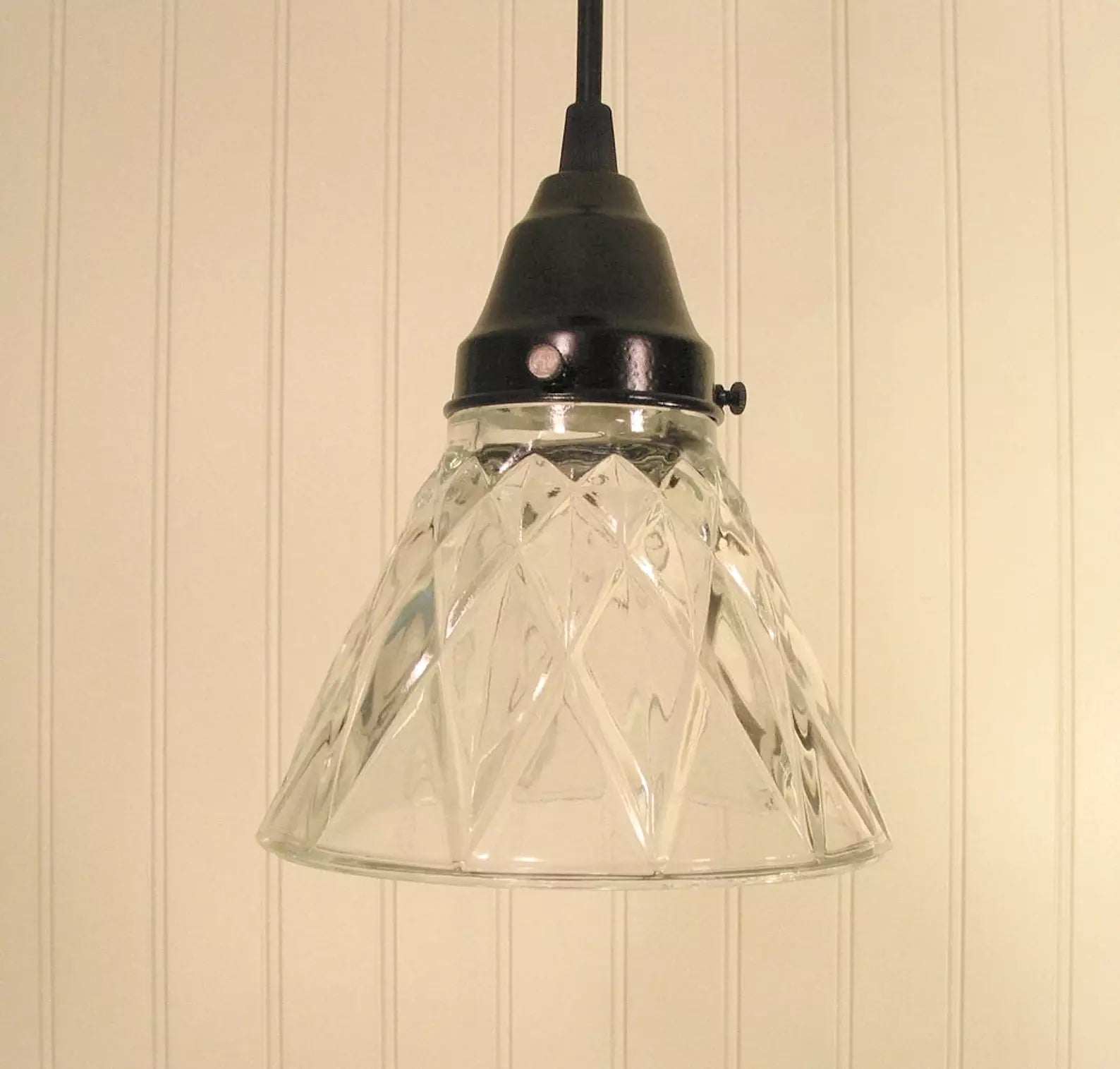 Antique Diamond Pendant Light