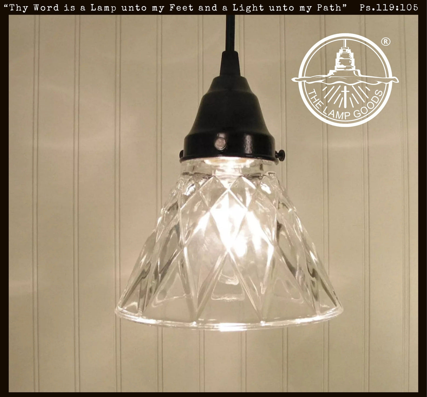 Antique Diamond Pendant Light