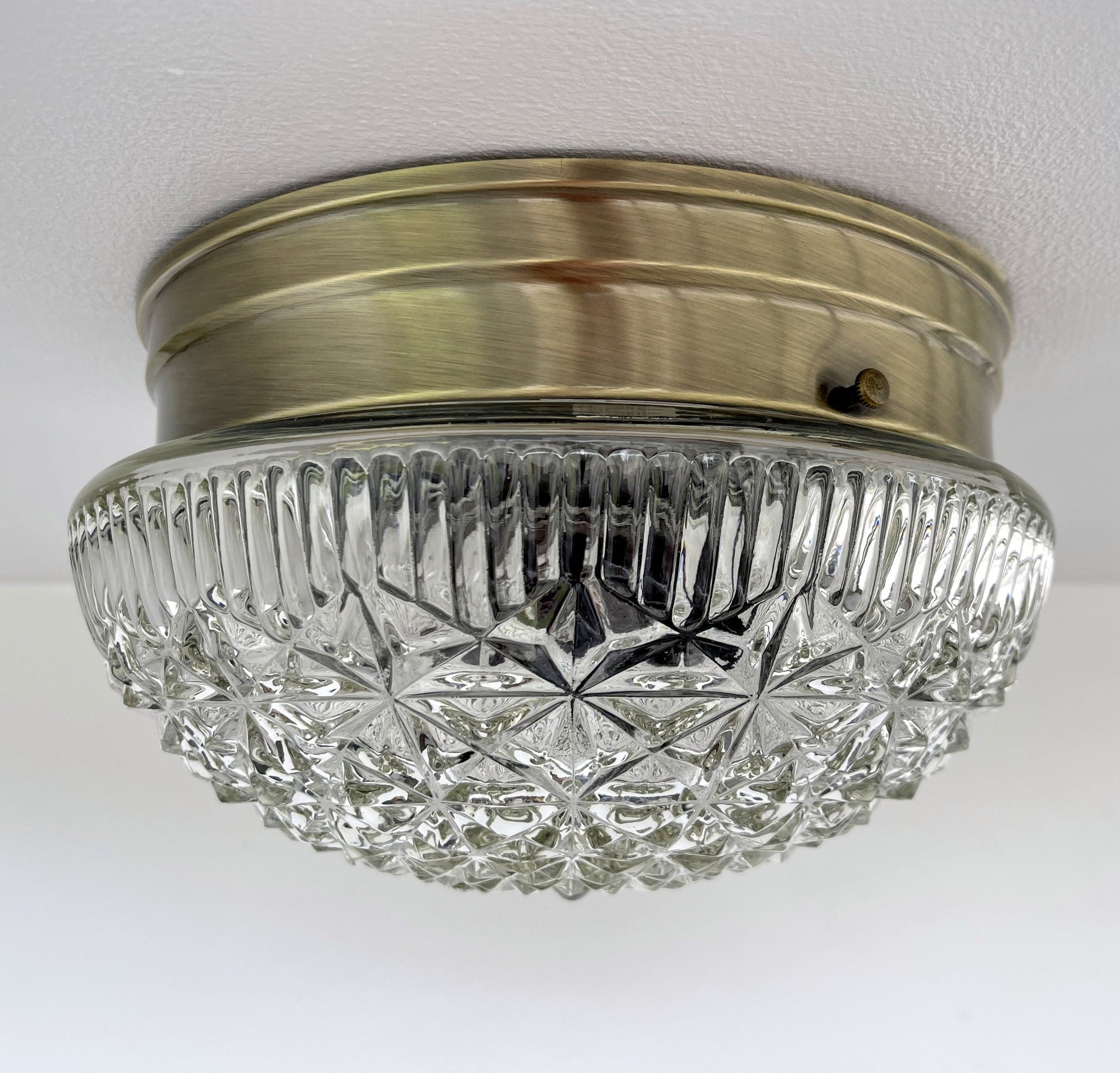 MID-CENTURY 1960's DIAMOND Ceiling Light