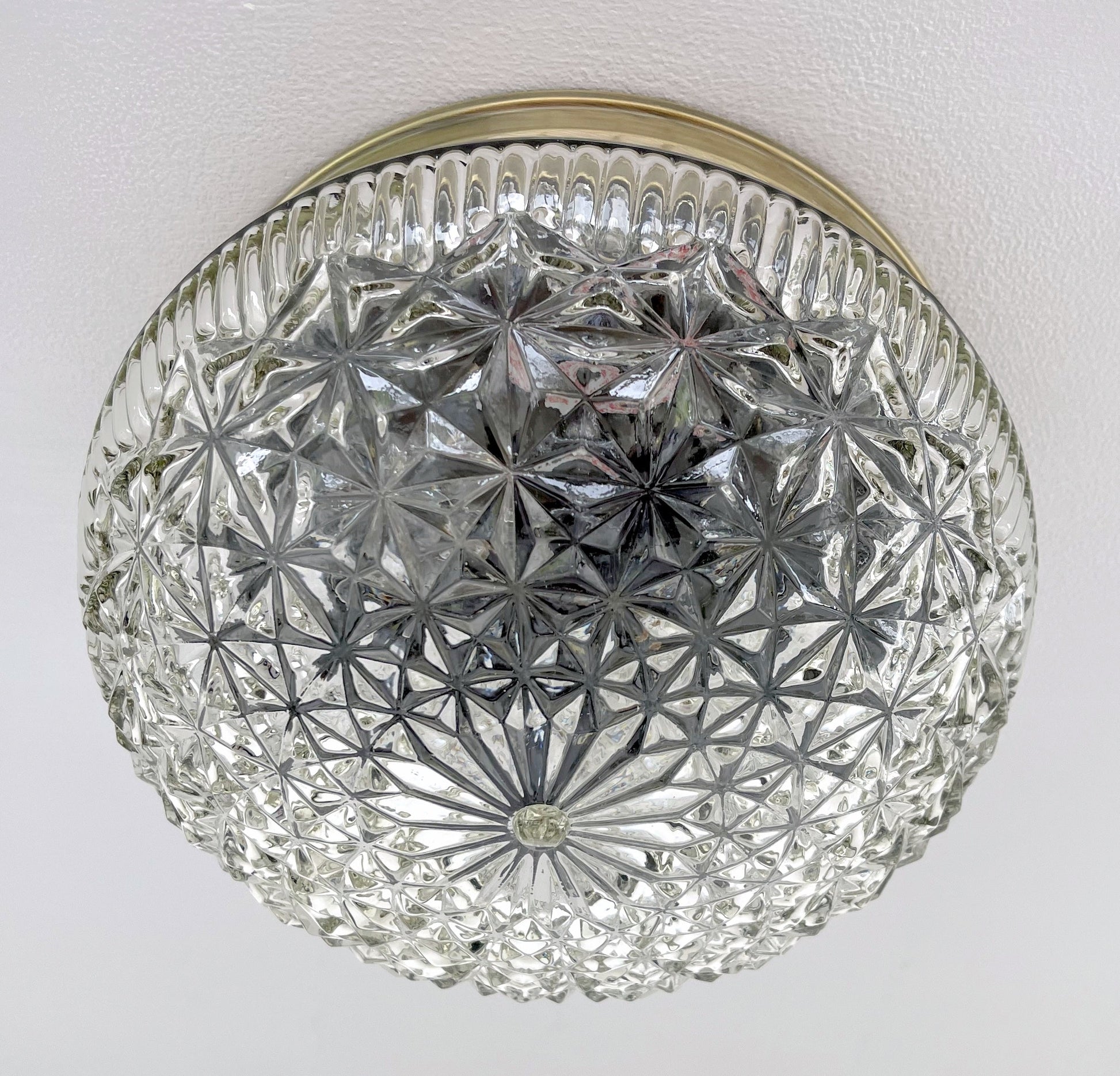 MID-CENTURY 1960's DIAMOND Ceiling Light