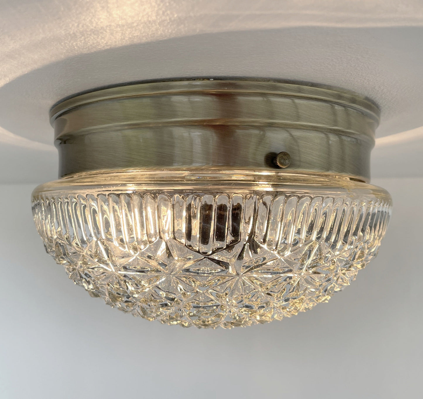 MID-CENTURY 1960's DIAMOND Ceiling Light