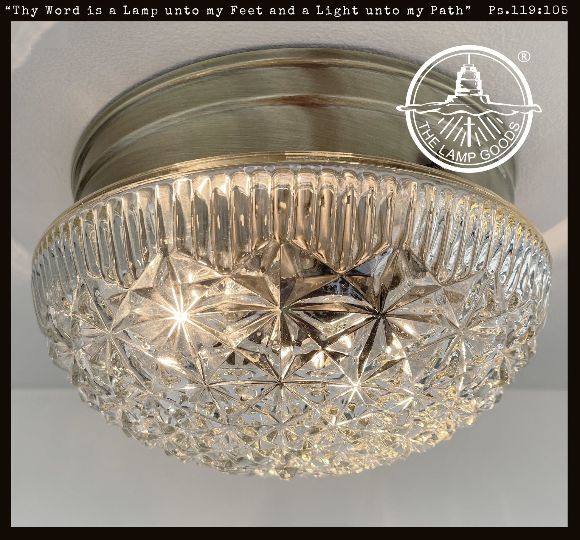 MID-CENTURY 1960's DIAMOND Ceiling Light