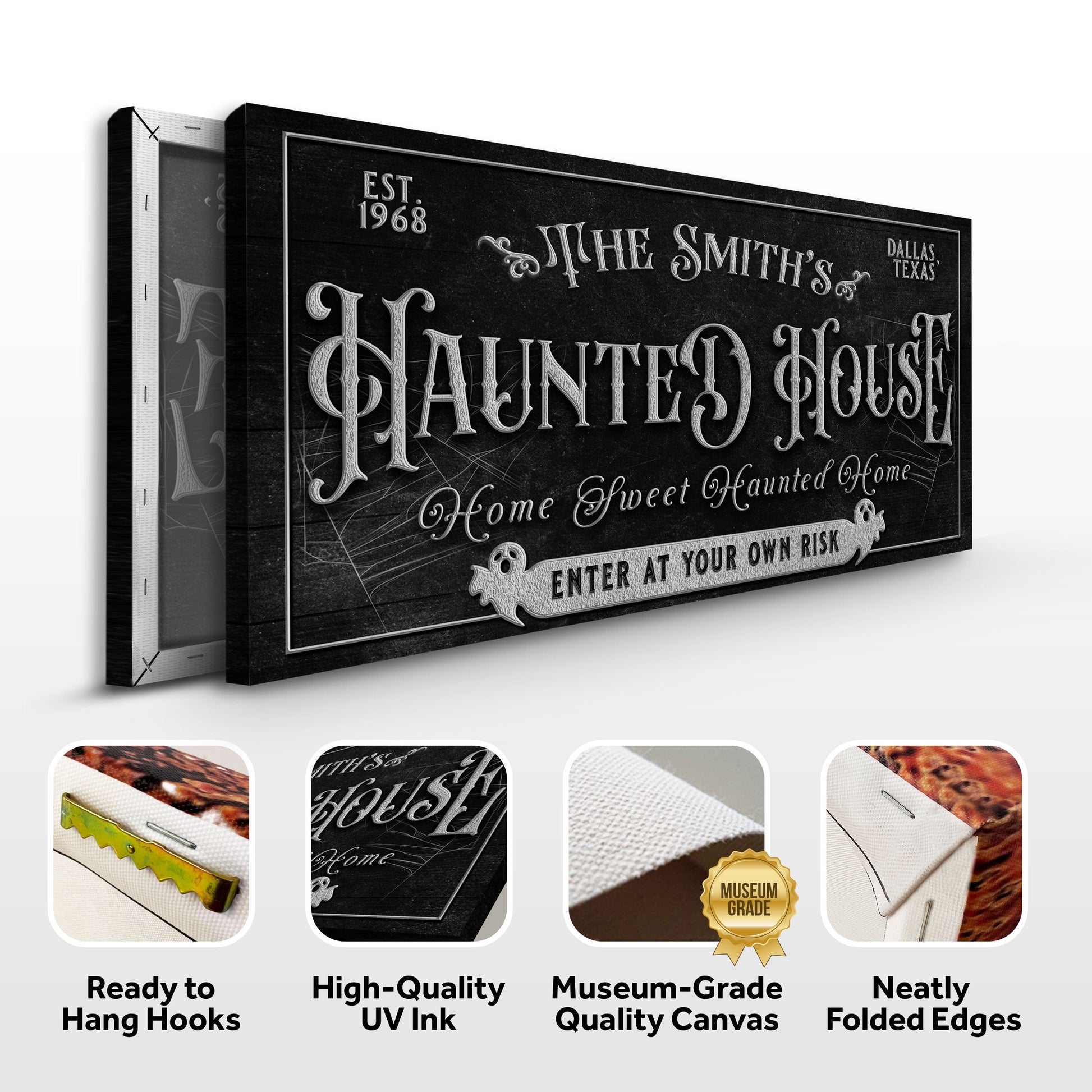 Personalized Haunted House Sign II