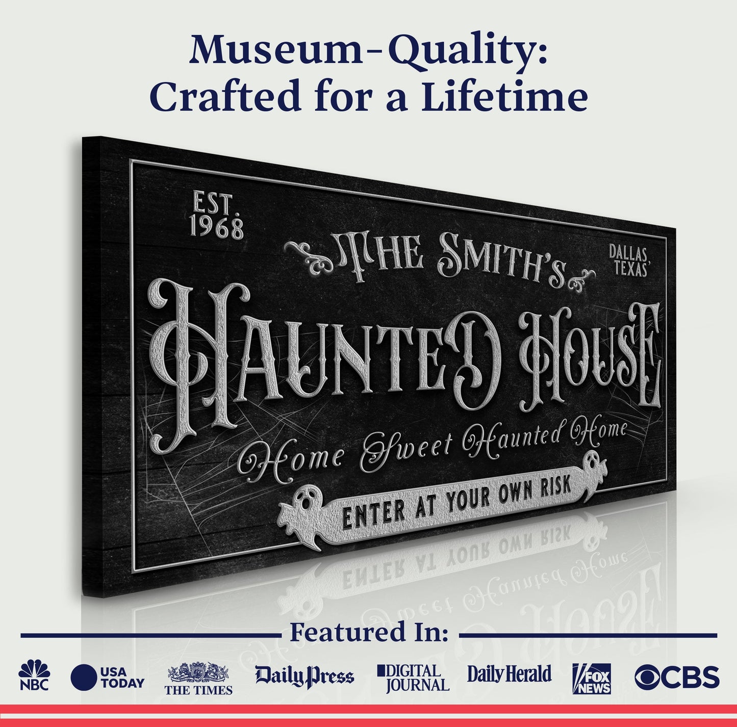 Personalized Haunted House Sign II