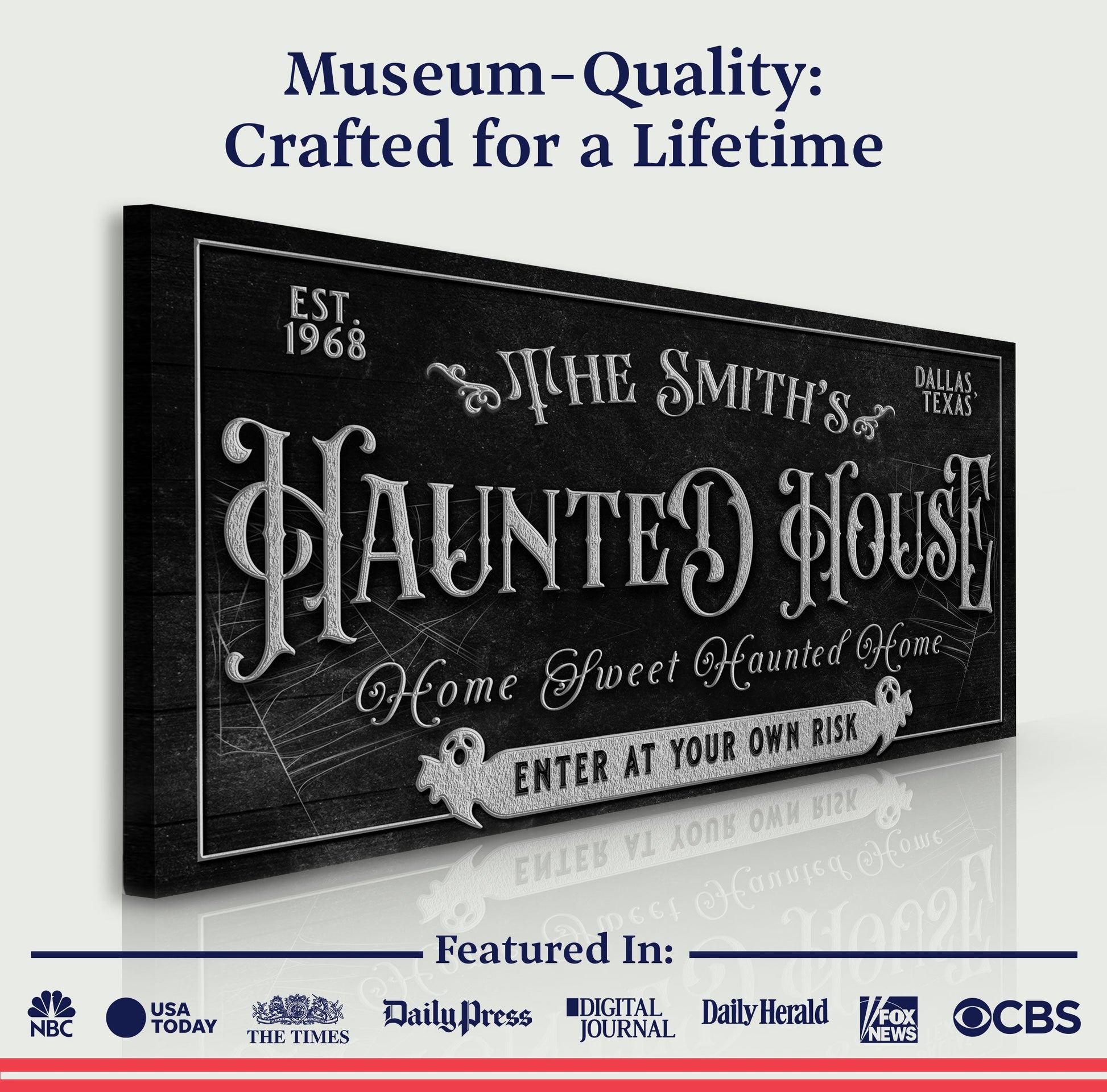 Personalized Haunted House Sign II