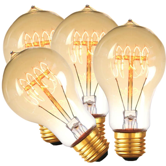 4 Pack - Dimmable Incandescent Spiral 60W