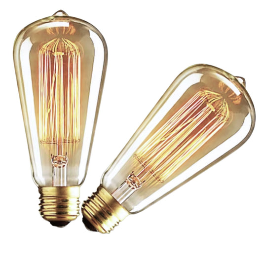 2 Pack - Dimmable Incandescent Teardrop 60W