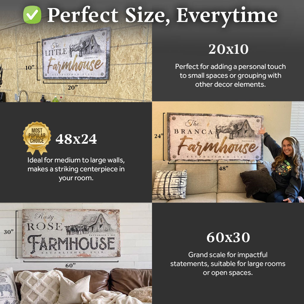 Rustic Farmhouse Sign X