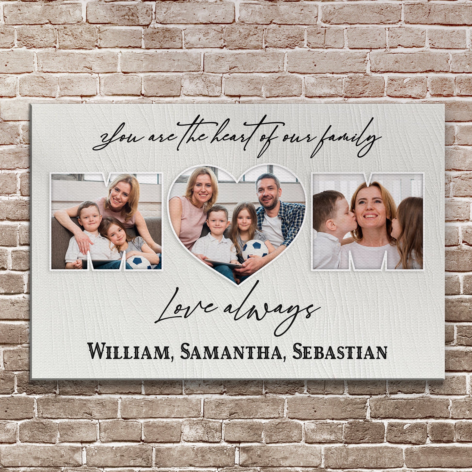 Mother's Day Sign You Are The Heart Of The Family