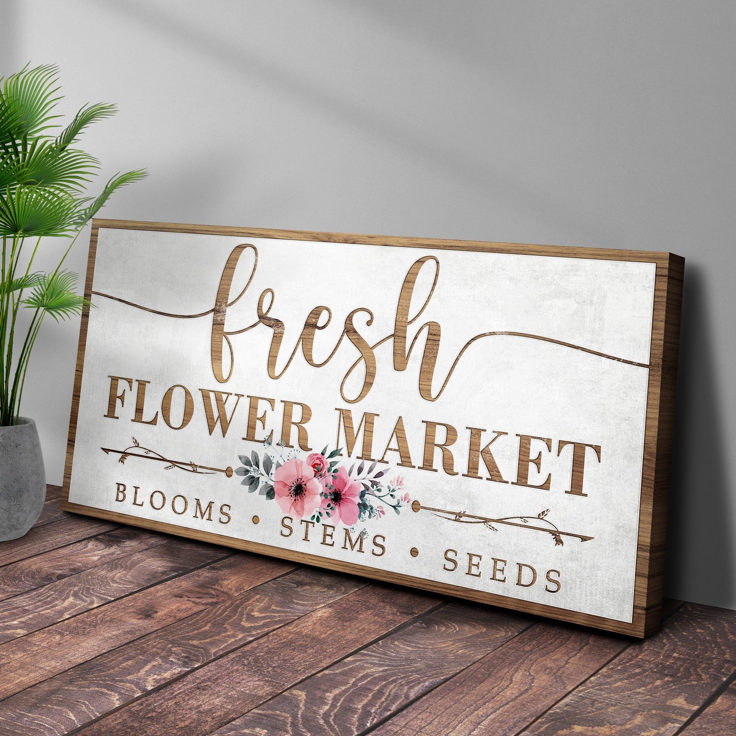 Fresh Flower Market Sign