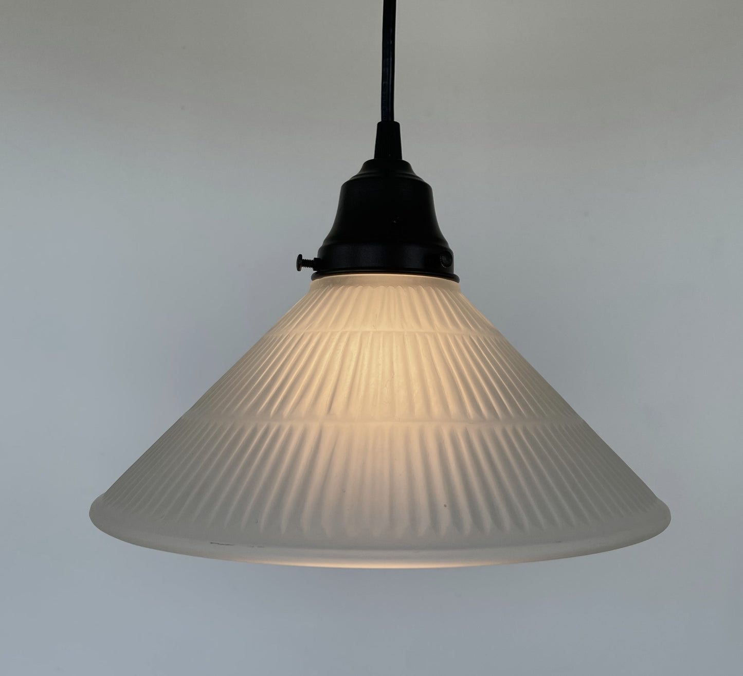 Modern Holophane PENDANT Light - Frosted