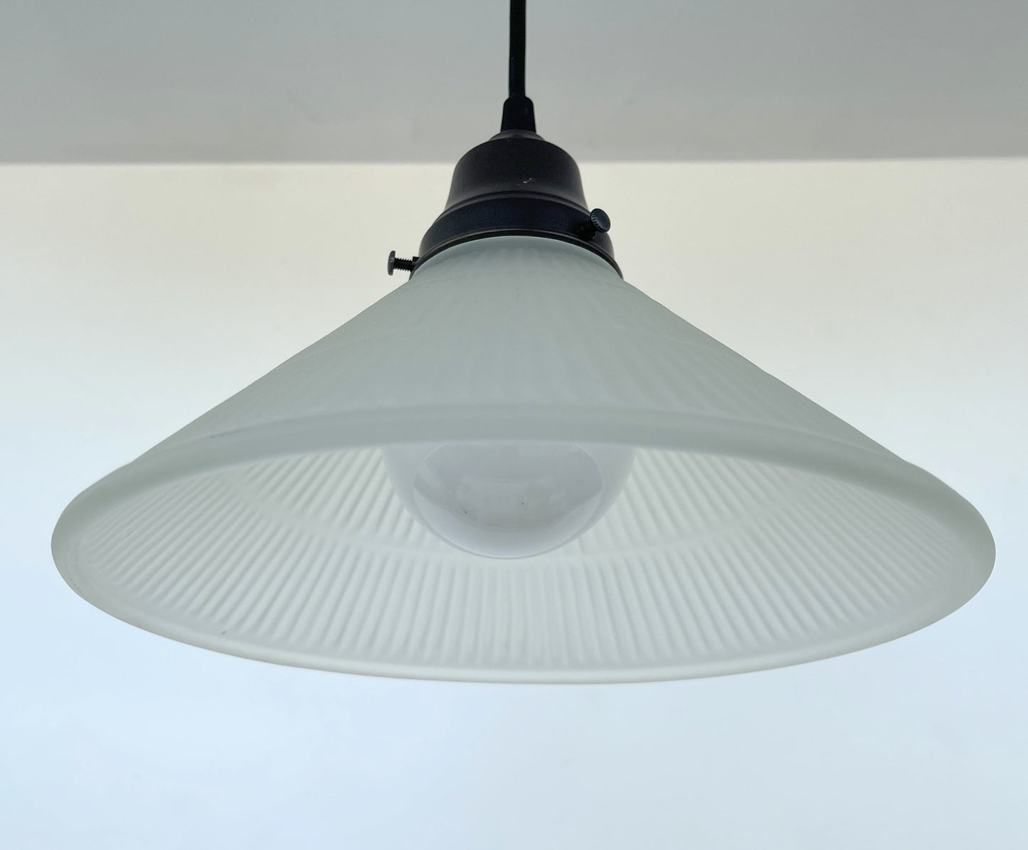 Modern Holophane PENDANT Light - Frosted