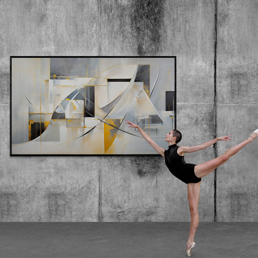 Canvas Print: "Geometric Whispers"