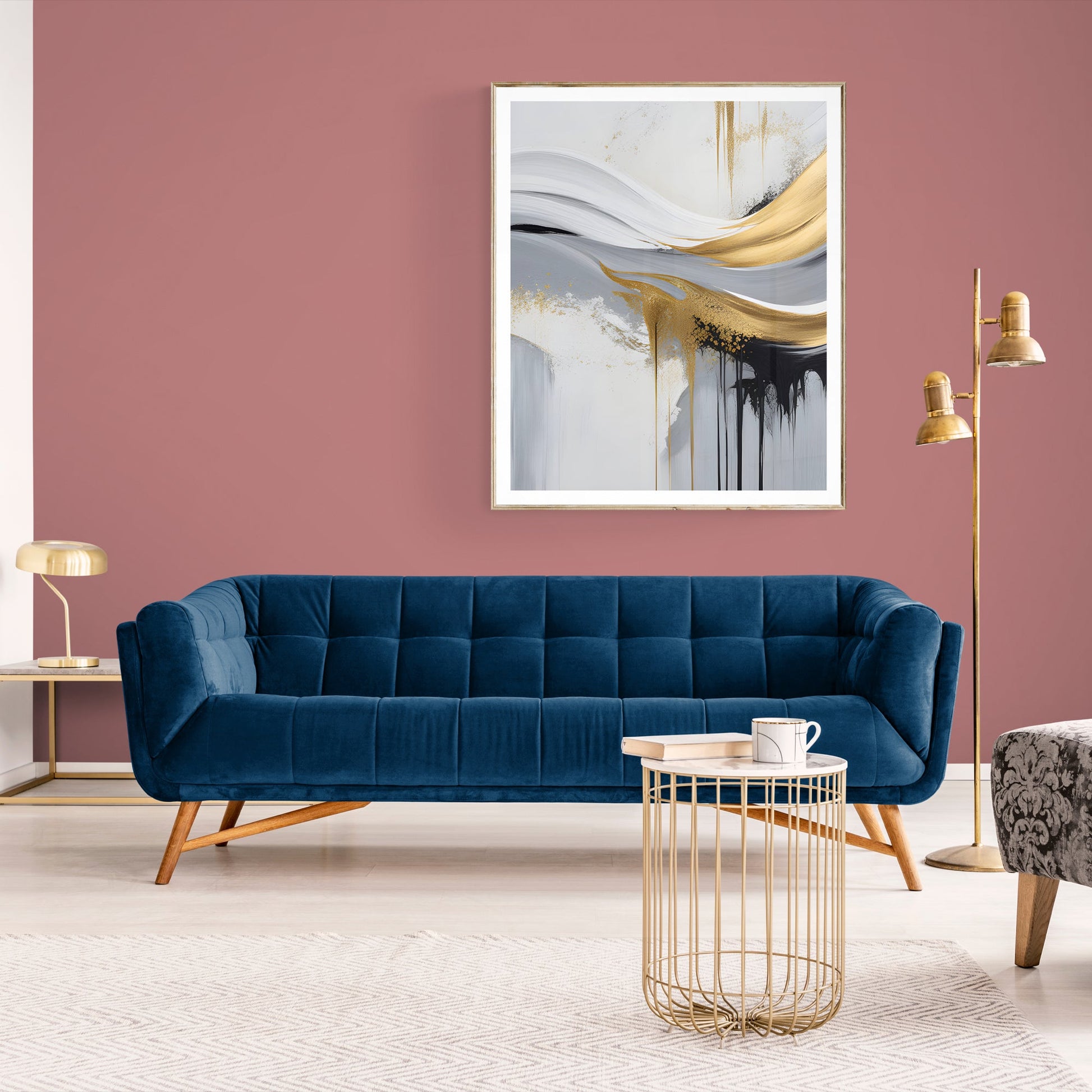 Canvas Print: "Gilded Flow"