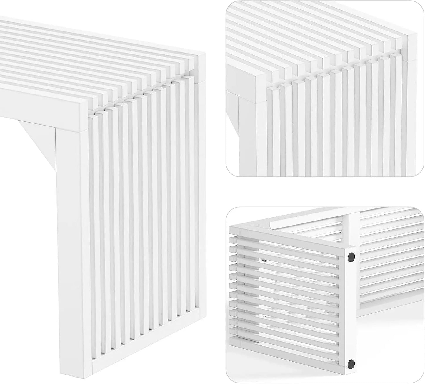 Hausvita HiKingQueens 35" Dining Bench, Indoor Wood Bench for Entryway,Living Room,Kitchen and Bedroom (Nature, Long Bench)