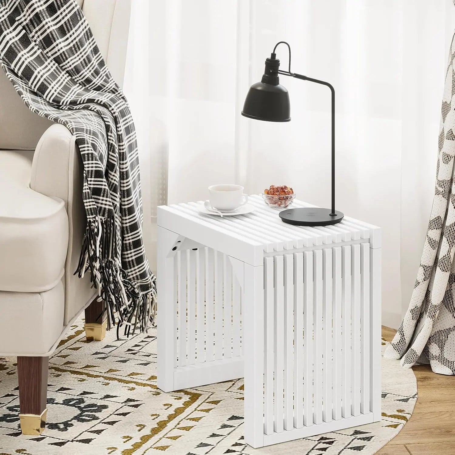 Hausvita HiKingQueens 35" Dining Bench, Indoor Wood Bench for Entryway,Living Room,Kitchen and Bedroom (Nature, Long Bench)