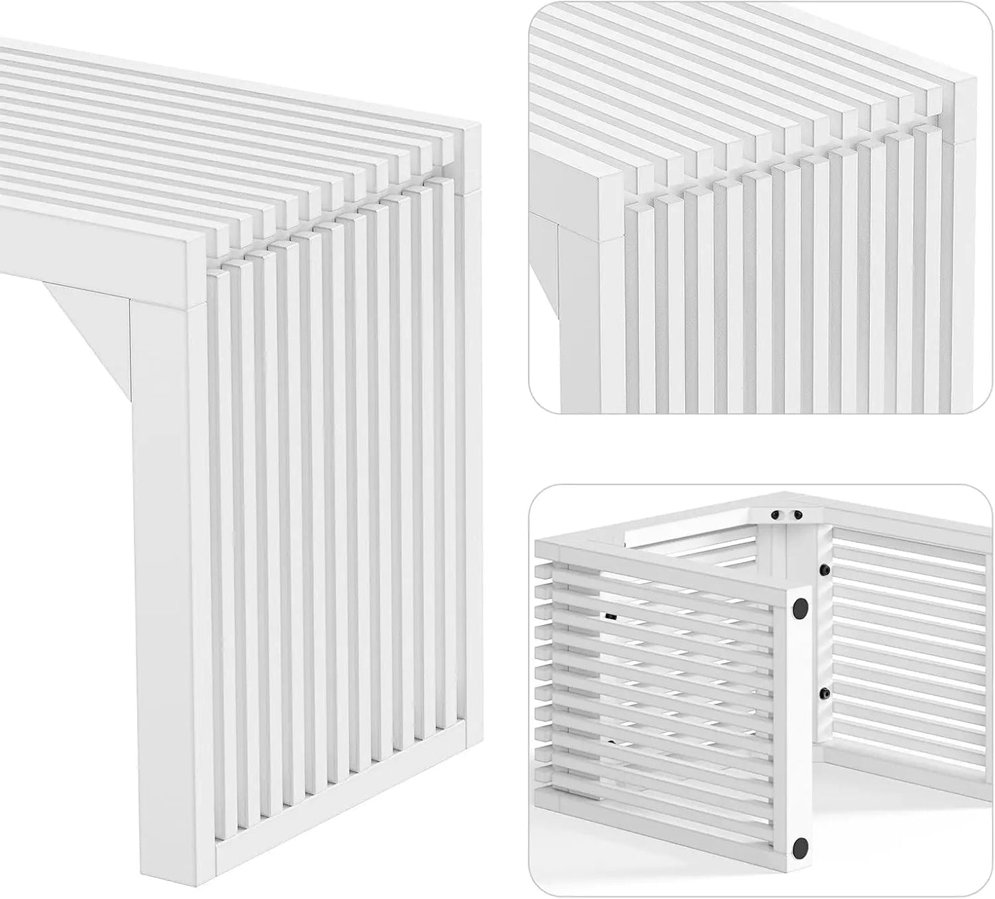 Hausvita HiKingQueens 35" Dining Bench, Indoor Wood Bench for Entryway,Living Room,Kitchen and Bedroom (Nature, Long Bench)