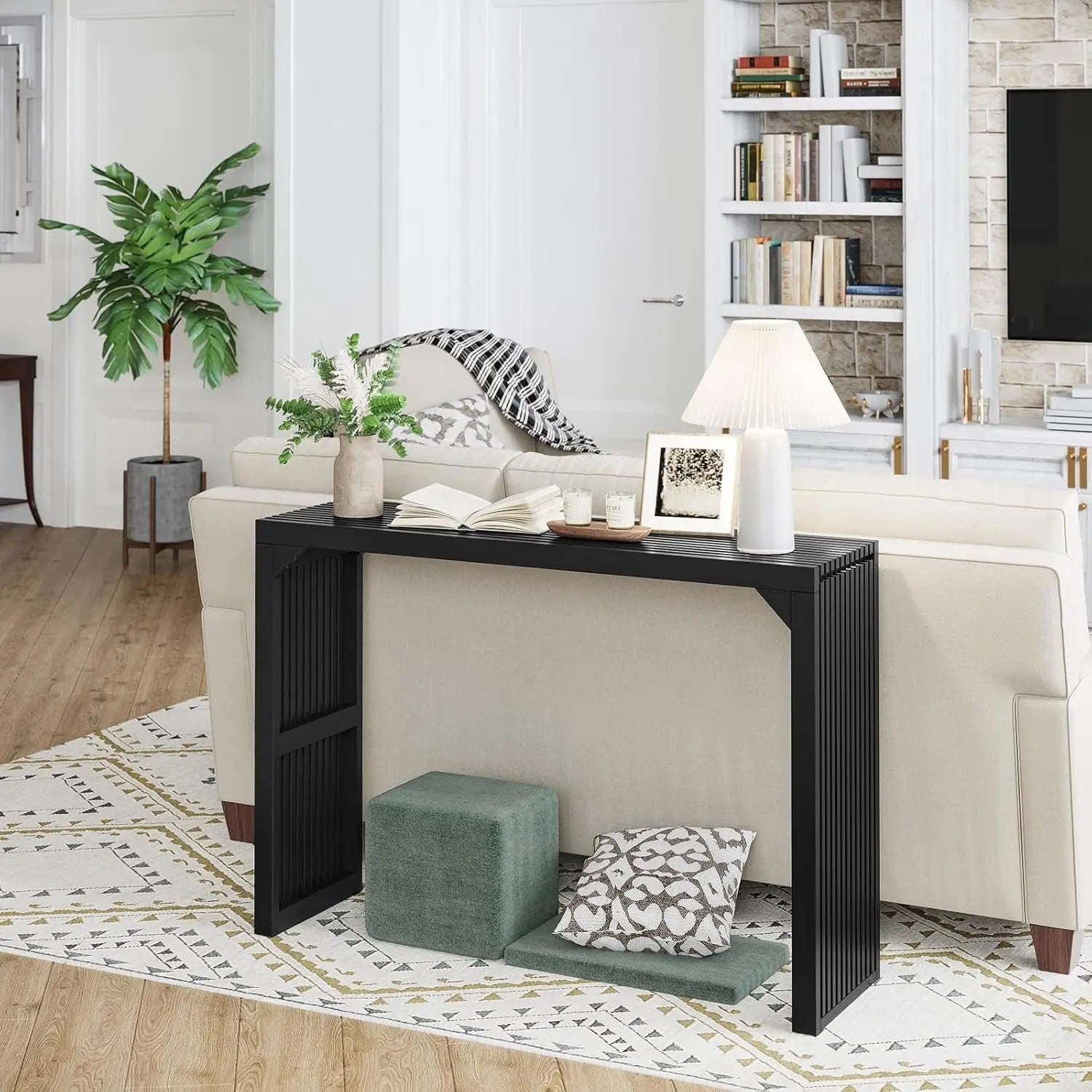 Hausvita HiKingQueens 35" Dining Bench, Indoor Wood Bench for Entryway,Living Room,Kitchen and Bedroom (Nature, Long Bench)