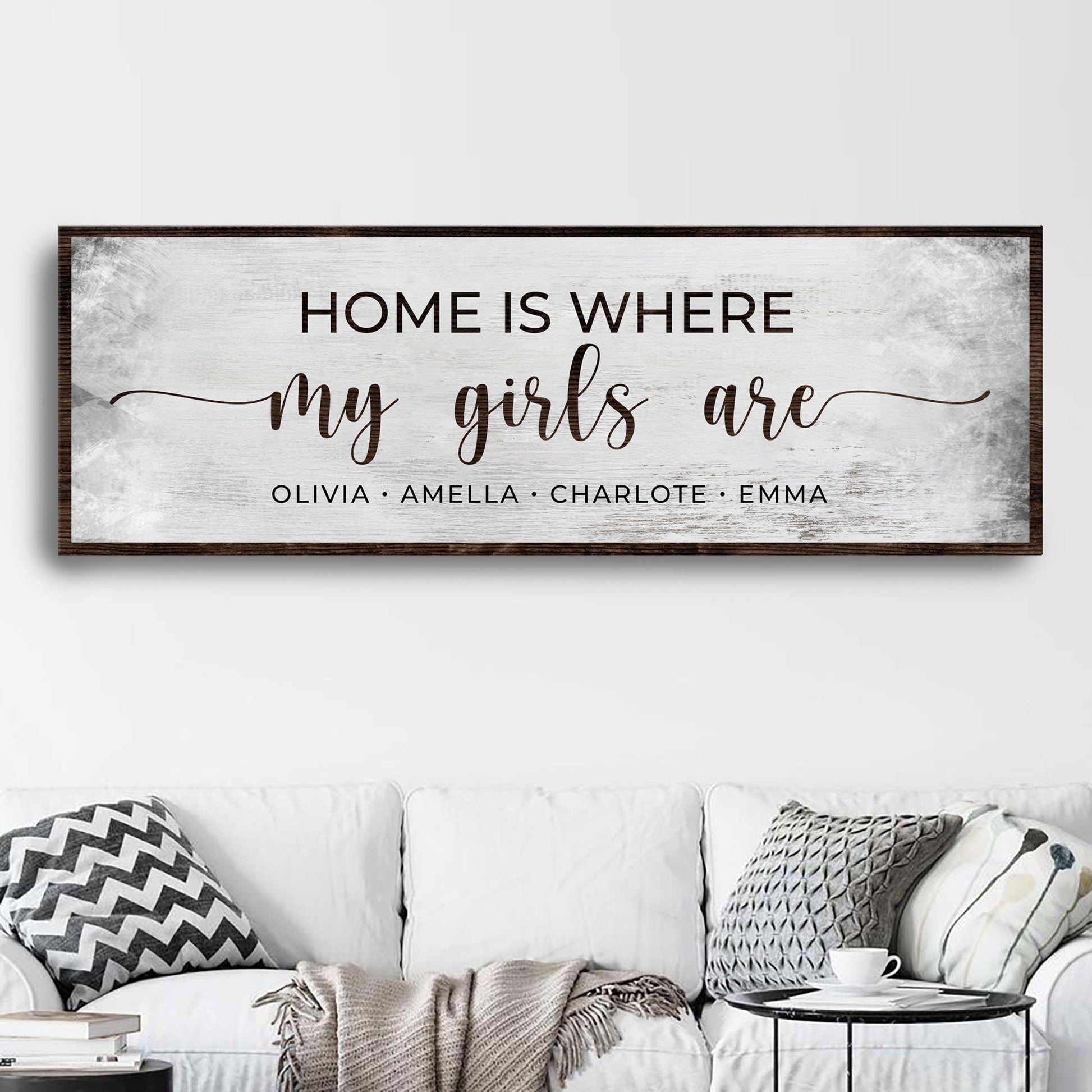 Home Is Where My Girls Are Sign II