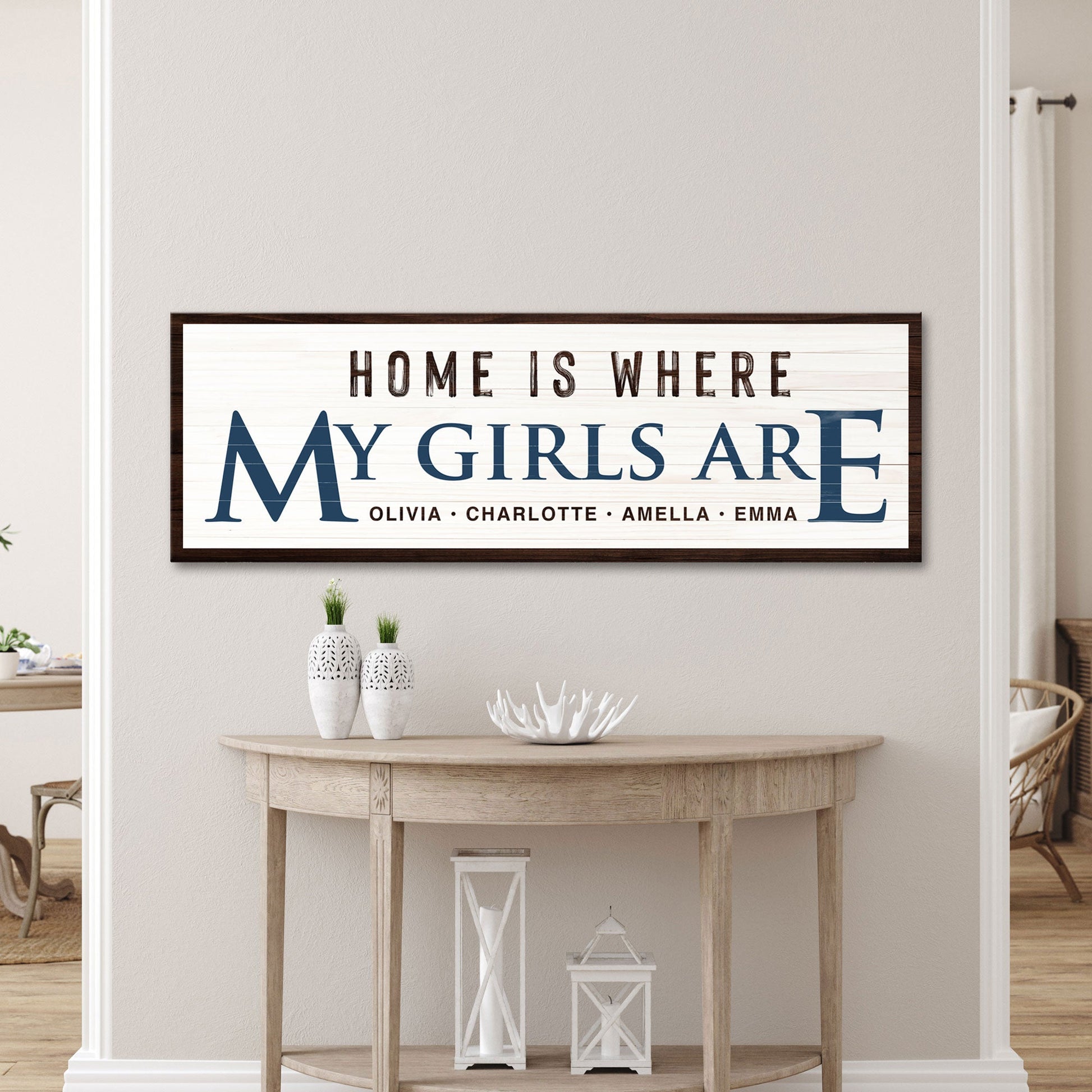 Home Is Where My Girls Are Sign III