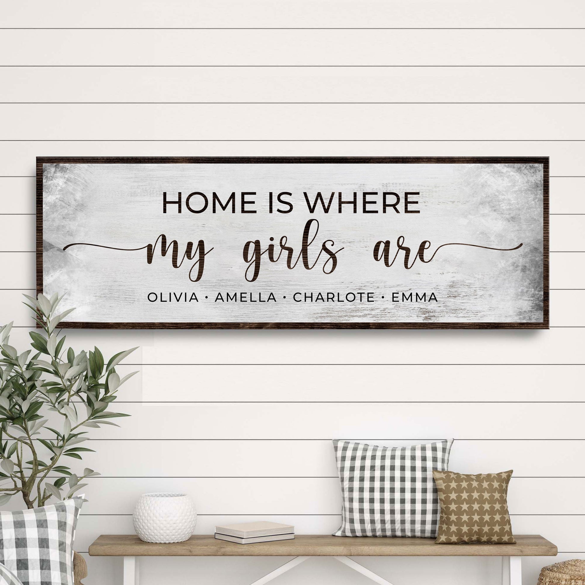 Home Is Where My Girls Are Sign II