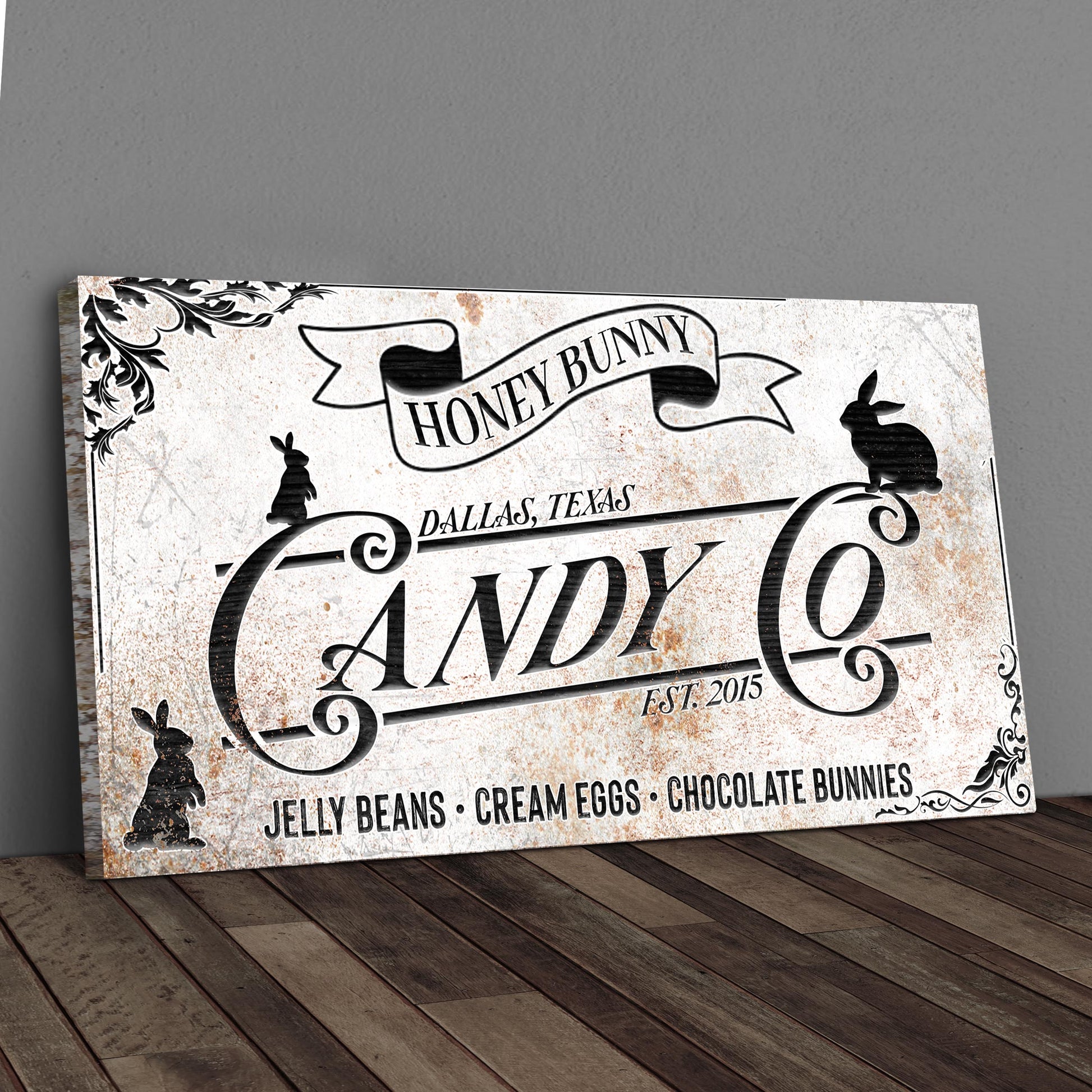 Honey Bunny Candy Company Sign