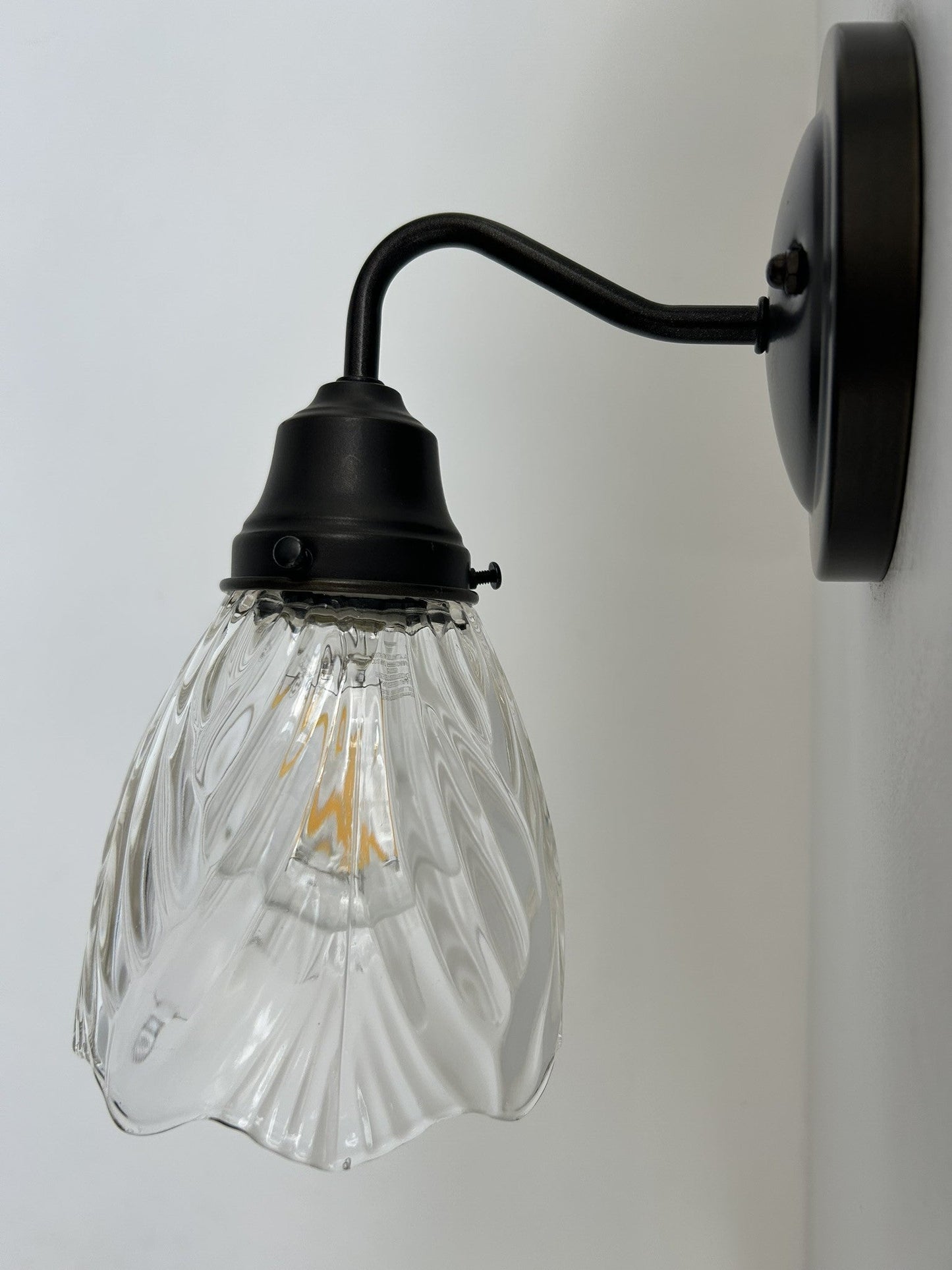 Heavy Pressed Vintage 1960's Pendant or Sconce