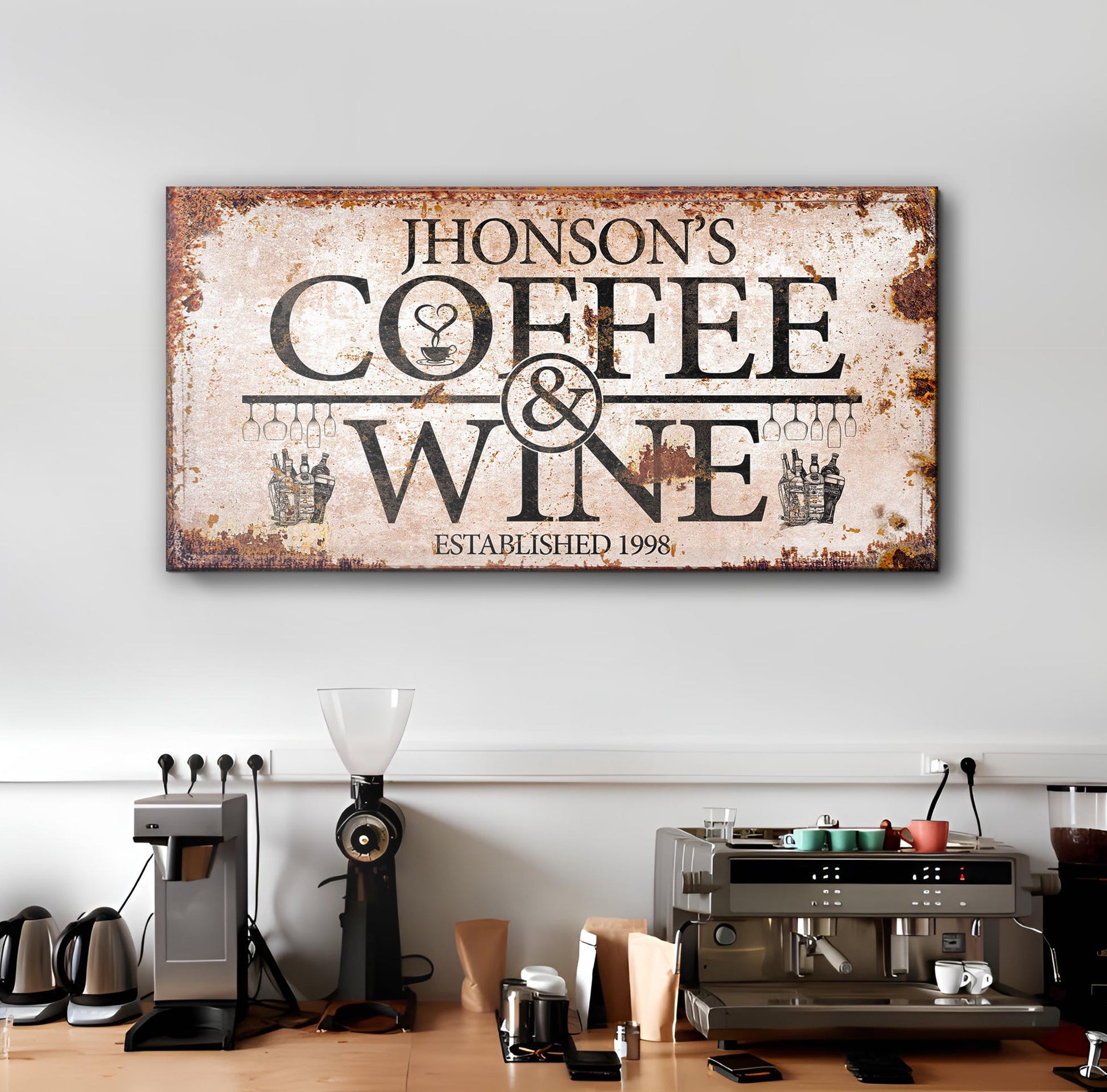 Coffee and Wine Sign II