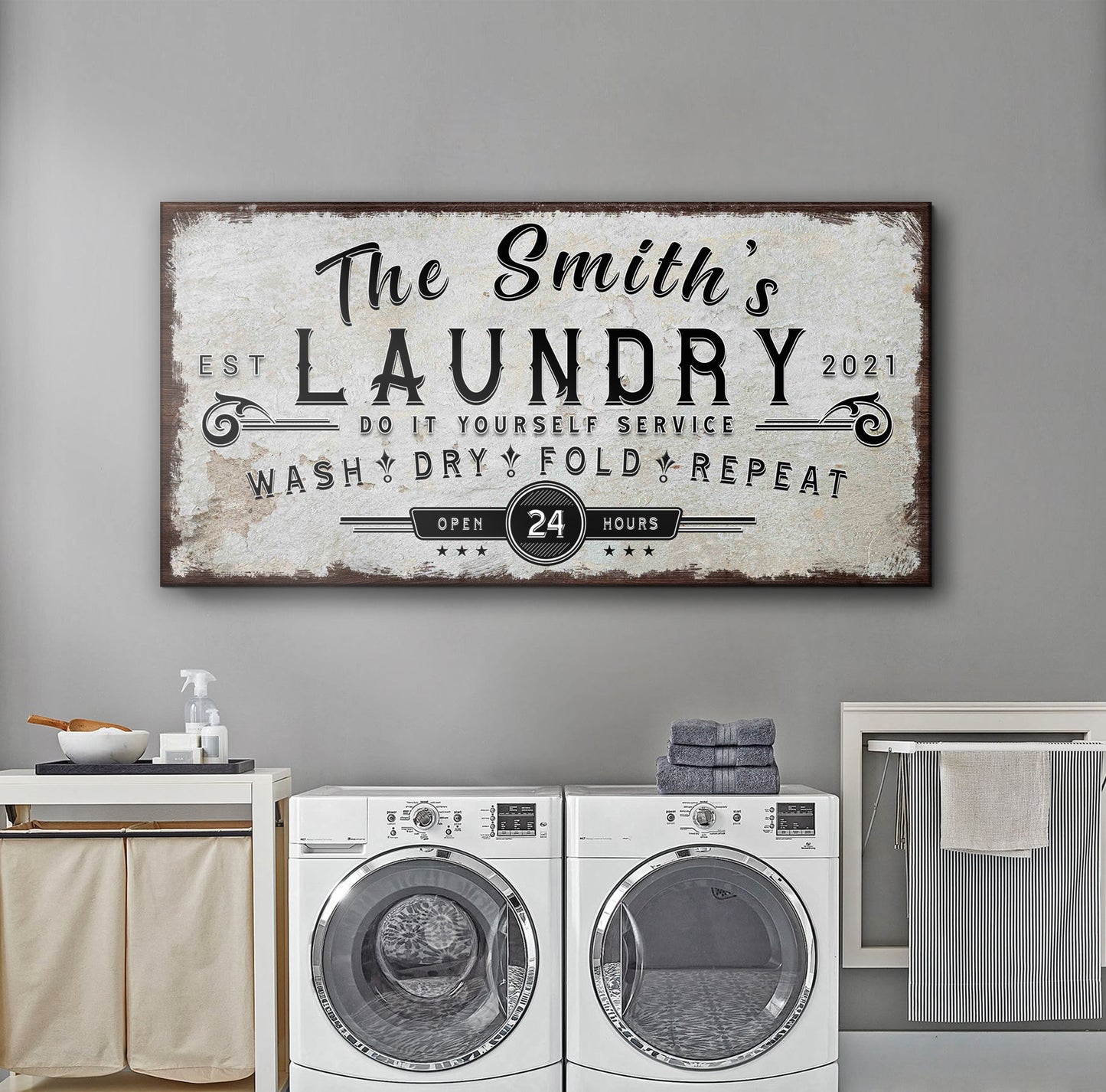 Personalized Laundry Room Sign II