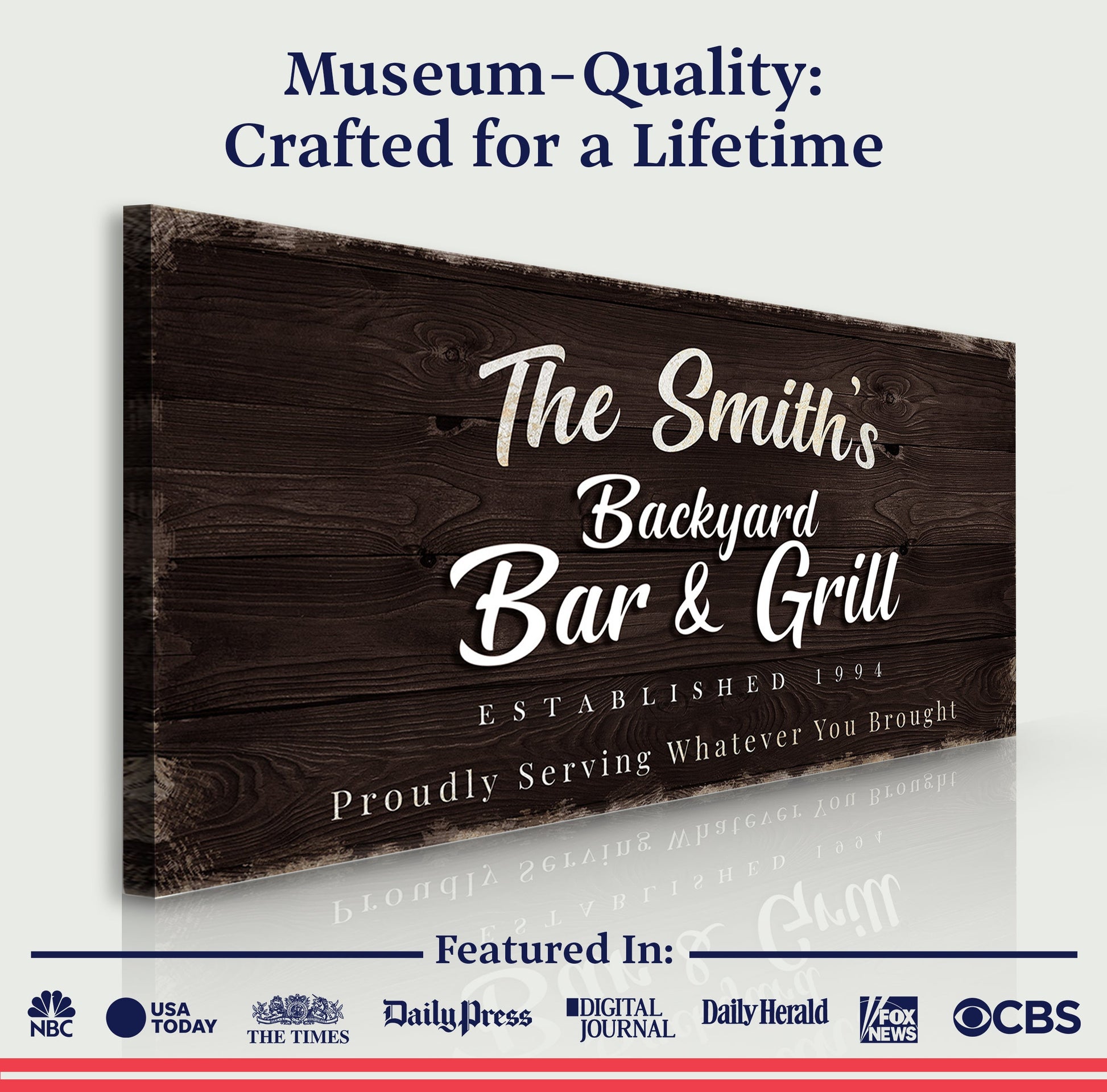 Backyard Bar & Grill Sign XV