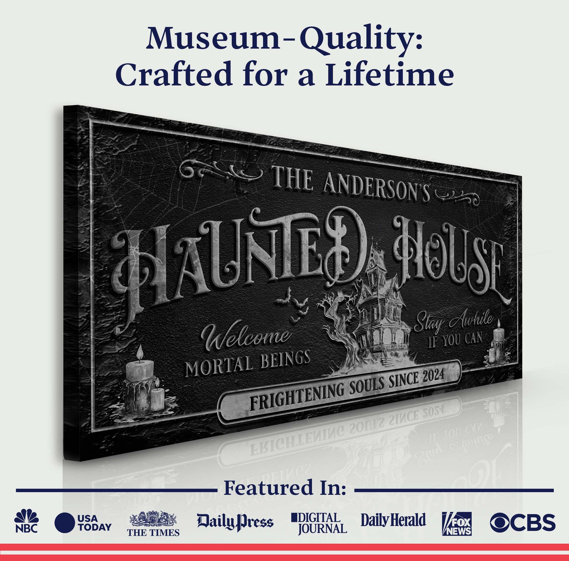 Personalized Haunted House Sign